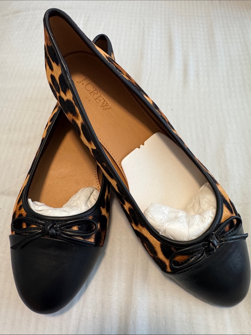 JCrew Leopard Ballet Flats